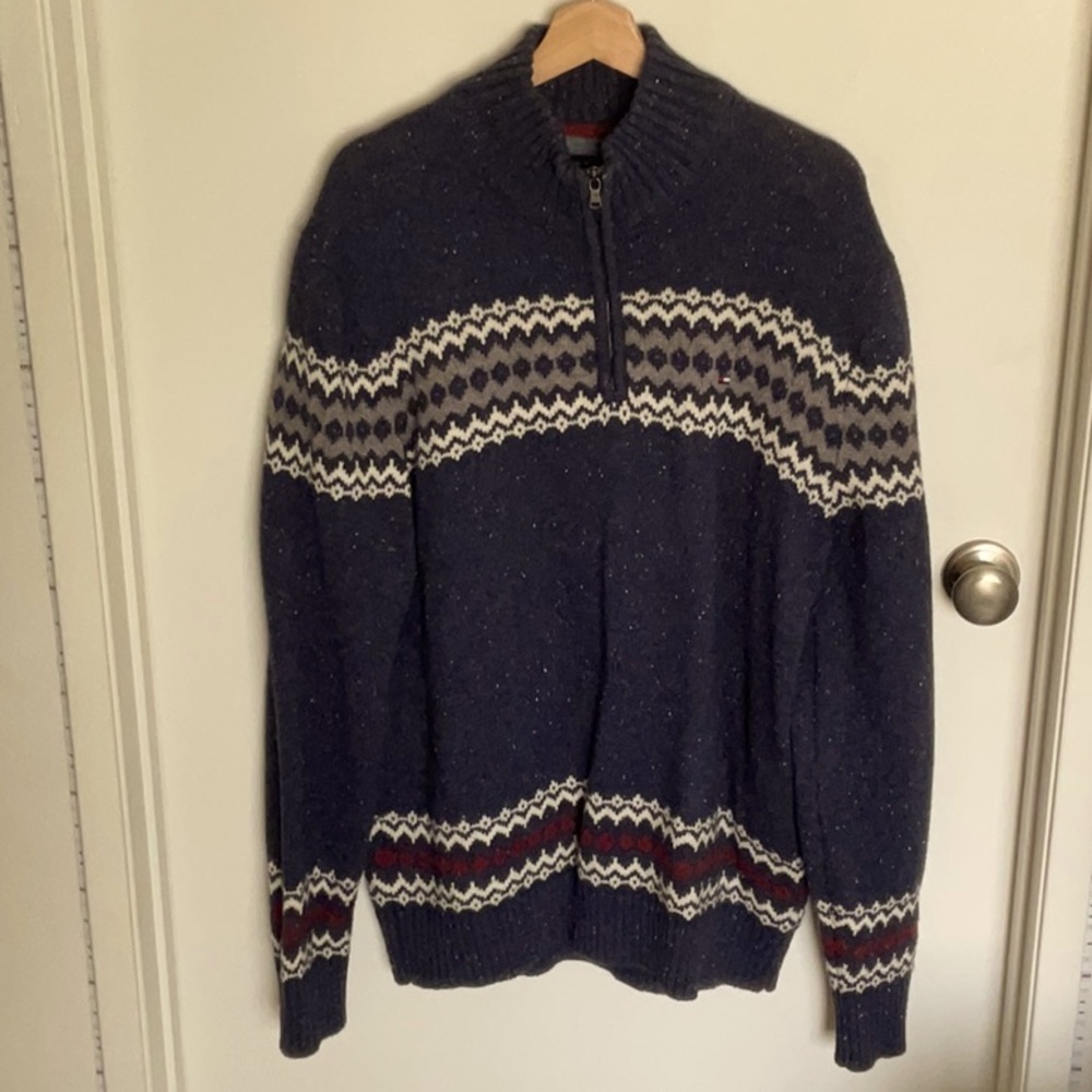 Tommy Winter Sweater - XL - 57% Cotton with zipper